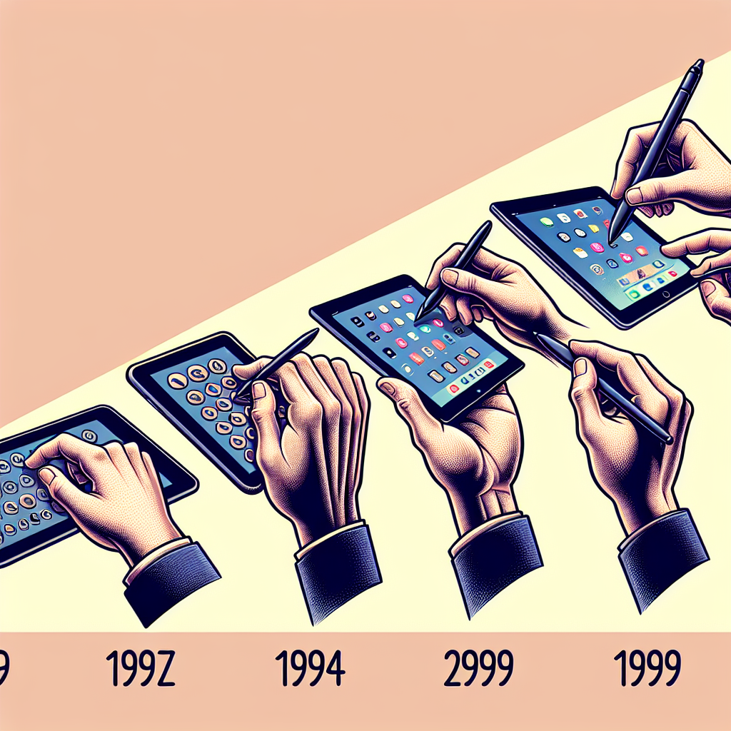 What role did touchscreens play in the evolution of tablets?